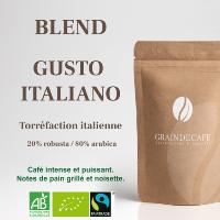 Café italien moulu | Blend Gusto Italiano - Bio & Equitable Max Havelaar : 1 Kg