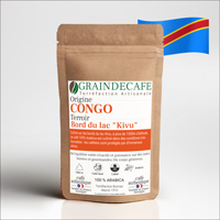 Caf en grain | Congo "Bord du Lac Kivu" : 250 Gr