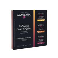 Carrés x18 chocolat noir pures origines 70 Gr | Monbana