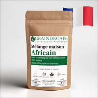 Caf en grain | Blend Africain 100 % arabica : 250 Gr