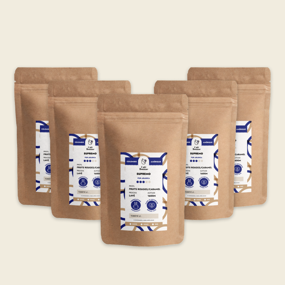 5kg de café Colombie Supremo pour les professionnels