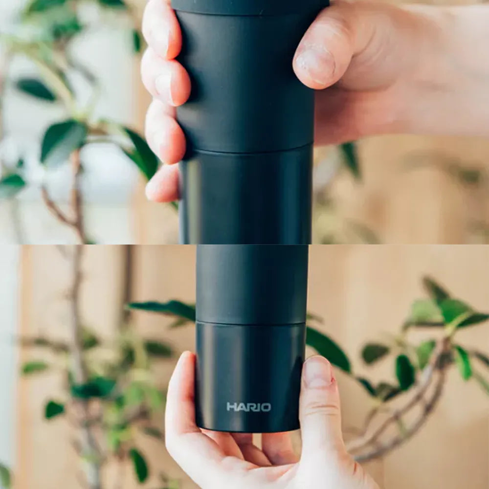 Moulin manuel meules acier Mini Pro Noir de HARIO