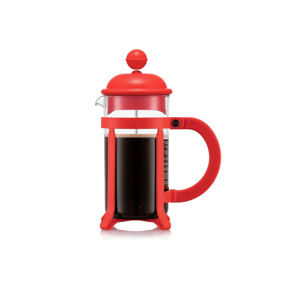 BODUM JAVA Cafetière à Piston 3 Tasses 0.35L – Design Rétro Iconique En Plastique SAN Incassable, Café Parfait En Quelques Minutes