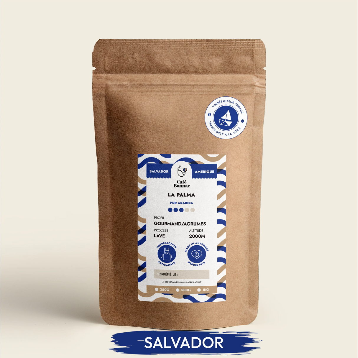 paquet de café Salvador la palma by sails