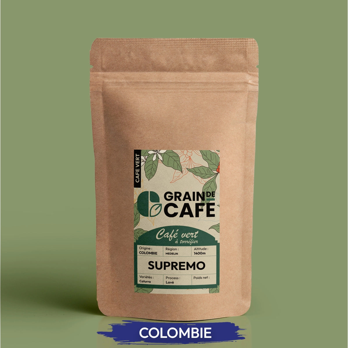 cafe vert colombie