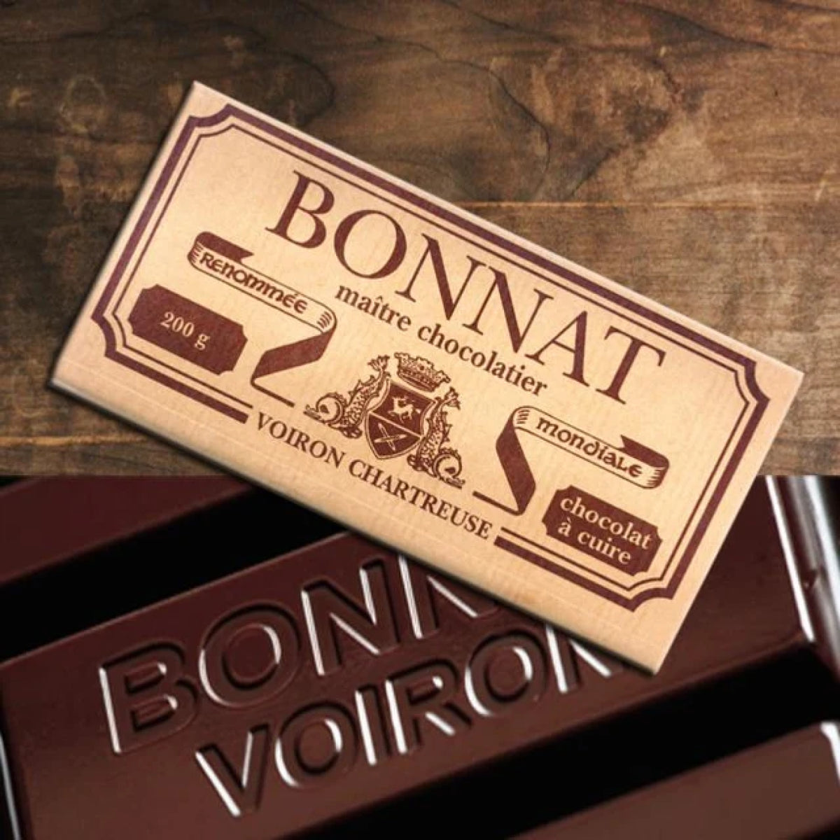 Chocolat à cuire Bonnat à 60 % de cacao en tablette de 200 g