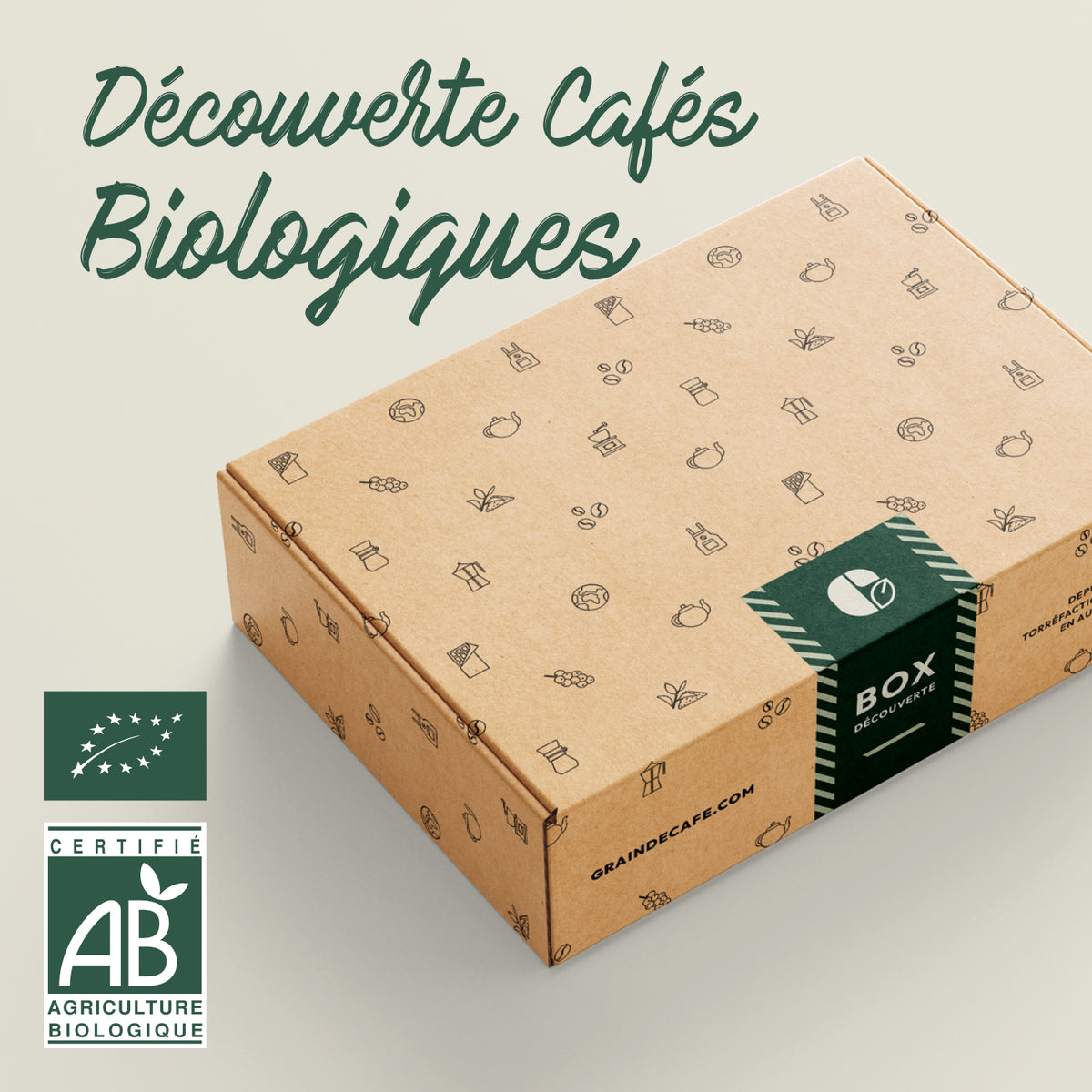 Coffret Découverte Cafés BIO composé de 4 cafés 100 % Arabica