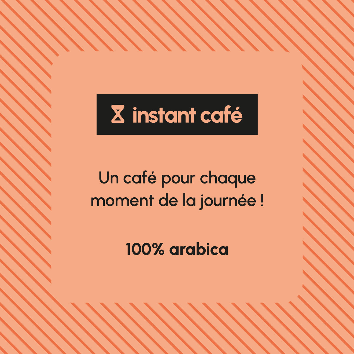 Blend Instant Café 16H20 moulu, mélange 100 % Arabica pour la pause de l’après-midi.