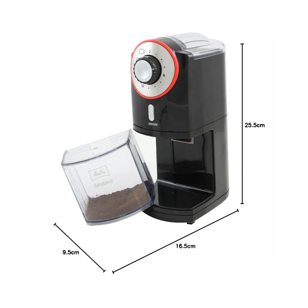 Taille du Moulin à Café Molino 1019-02 Noir de Melitta