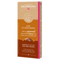 Tablette chocolat au lait aux éclats de caramel 80 Gr | Monbana