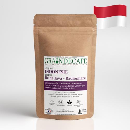 Café en grain | Indonésie Java Radiophare SCA 87/100 : 250 Gr