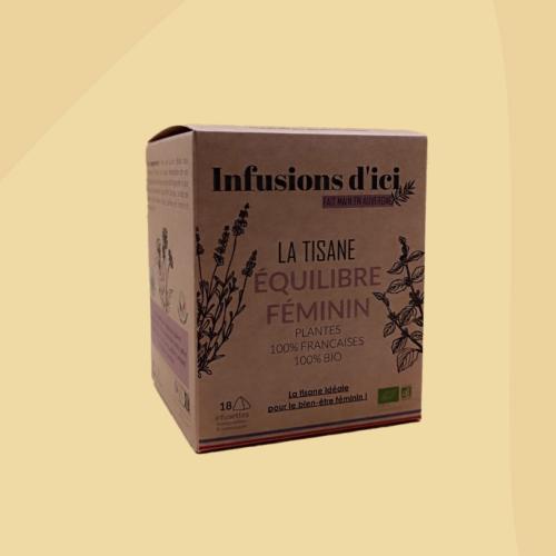 La tisane Equilibre Féminin Bio - Boite 18 infusettes | INFUSIONS D'ICI