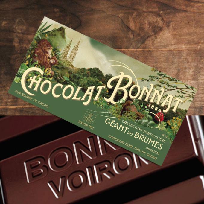 Chocolat Bonnat Géant des Brumes Uganda 75% Dark Chocolate Bar