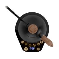 Bouilloire électrique Artisan noir avec anse en bois 1L | BREWISTA | Garantie 2 ans 