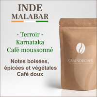 Café moulu | Inde Malabar moussonné : 250 Gr