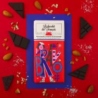 Chocolat noir amandes, caramel beurre salé BIO "BRAVO" | Le Chocolat des Français