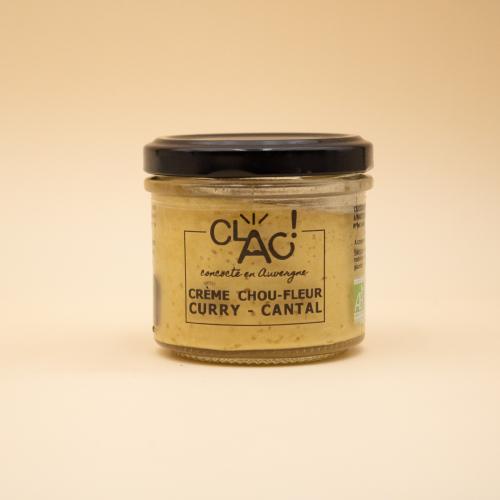 Crème de Chou-fleur au curry et Cantal BIO - 100 Gr  | CLAC