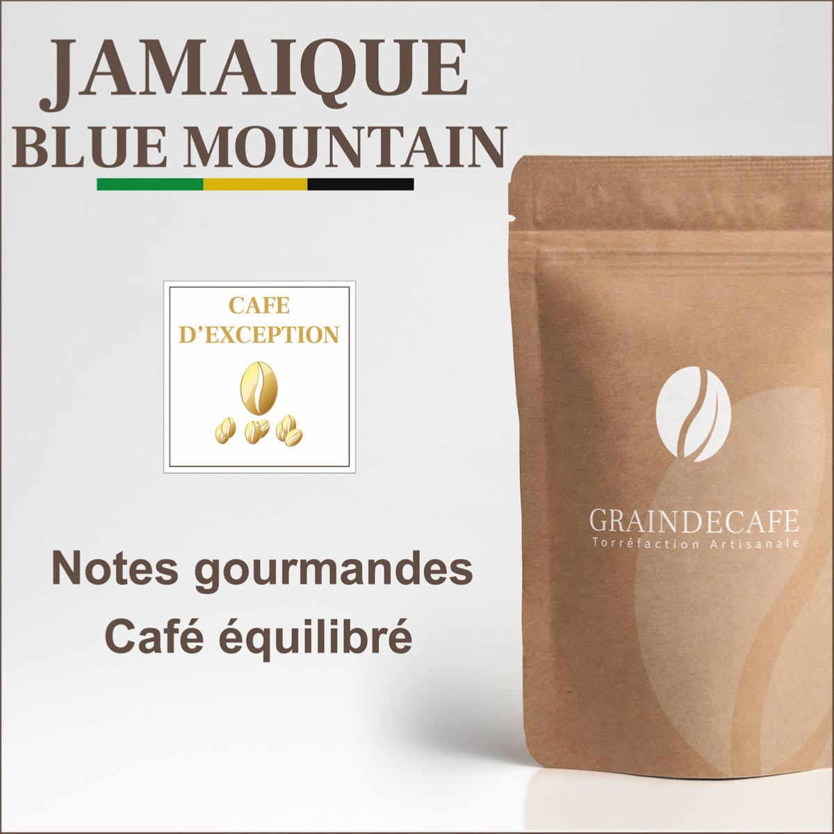 Café en grain de Jamaïque Blue Mountain : 250 Gr