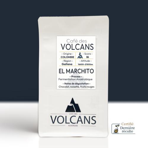 Café de Colombie 'EL MARCHITO' - Dernière récolte - 250 Gr | CAFE DES VOLCANS