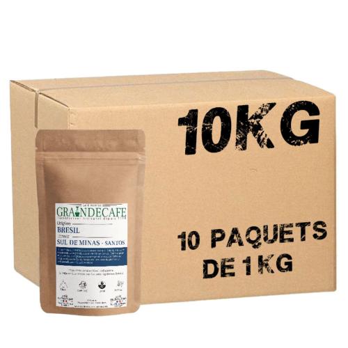 Café en grain Brésil Sul de Minas - 10 paquets - 10 Kg