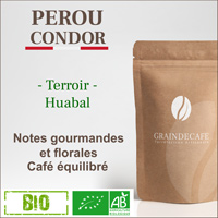 Café en grain | Pérou Condor Huabal BIO : 250 Gr