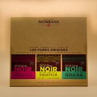 Assortiment tablettes chocolat pures origines | Monbana