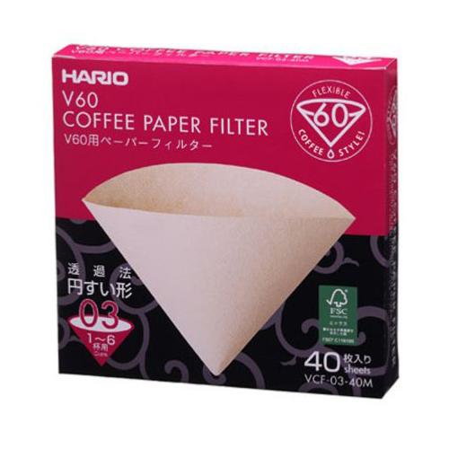 Filtres NATURELS HARIO pour dripper x40 - 1/6 tasses