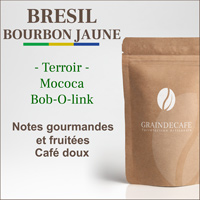 Café moulu | Brésil Mococa Bourbon Jaune : 250 Gr