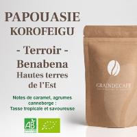 Café en grain | Papouasie Korofeigu Bio : 250 Gr