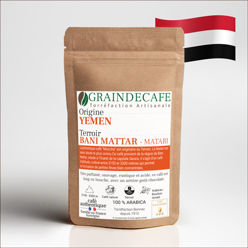 Café moulu | Yemen Mocca Matari : 250 Gr