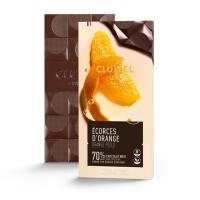 Chocolat noir 70% cacao - Ecorces d'orange BIO | CLUIZEL PARIS