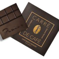 Tablette carré de café® noir à croquer  - chocolat - 50 Gr | PRALUS