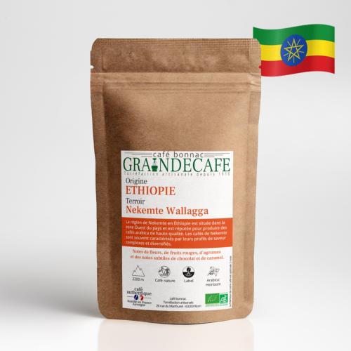 Café moulu | Ethiopie Moka Nekemte Wallagga BIO : 250 Gr