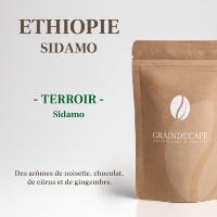 Café moulu | Ethiopie Moka Sidamo : 250 Gr