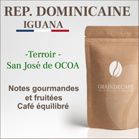 Café en grain | Rep Dominicaine Iguana : 250 Gr