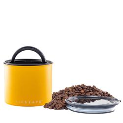 Boite conservatrice Coffee Canister - inox jaune mat 250 Gr | AIRSCAPE