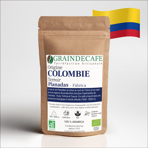 Café en grain | Colombie Fabrica BIO : 250 Gr
