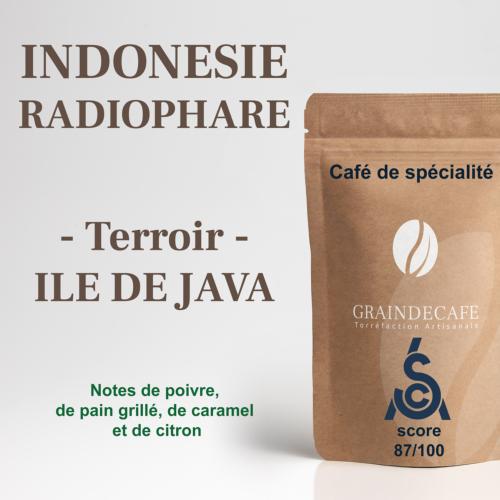 Café moulu | Indonésie Java Radiophare SCA 87/100 : 250 Gr
