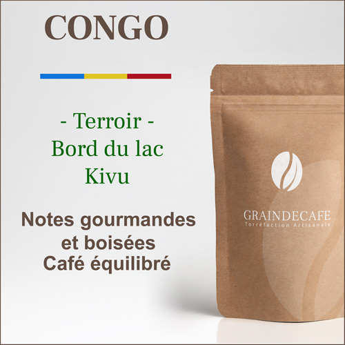 Café moulu | Congo Bord du lac : 250 Gr