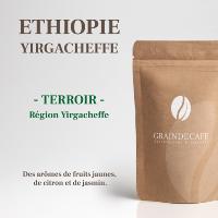 Café moulu | Ethiopie Moka Yirgacheffe : 250 Gr