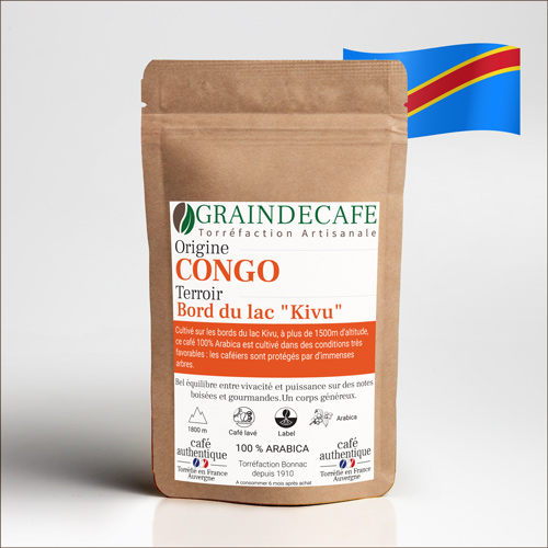 Café moulu | Congo Bord du lac : 250 Gr