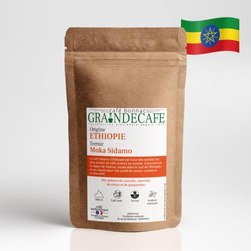 Café en grain | Ethiopie Moka Sidamo : 250 Gr
