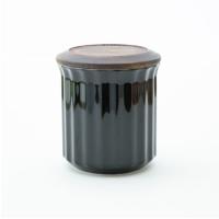 Boite de conservation en porcelaine du japon noire 200 gr| ORIGAMI