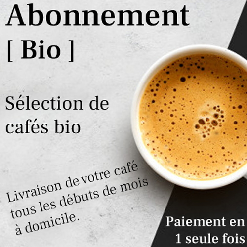 Abonnement bio 12 mois | 2x250 Gr par mois - Café en grain