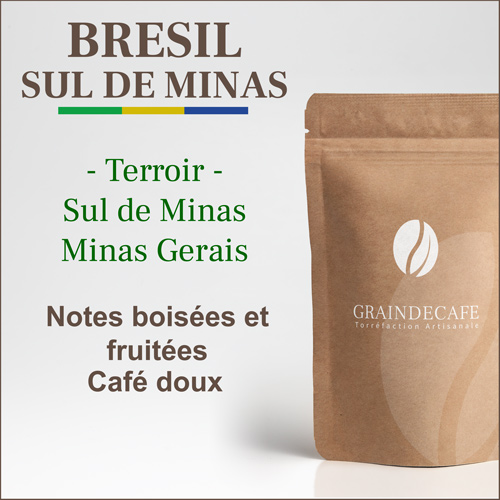 Café en grain | Brésil Sul de Minas : 250 Gr