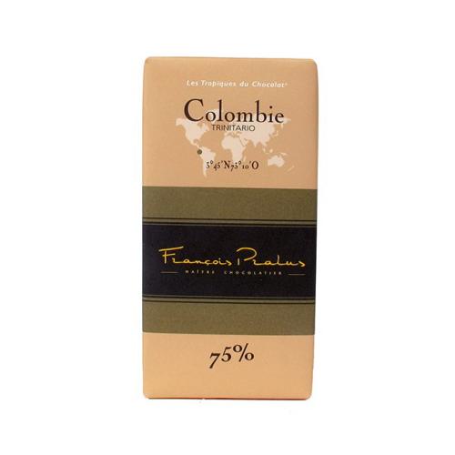 Tablette Colombie - chocolat noir 75% - 100 Gr | PRALUS