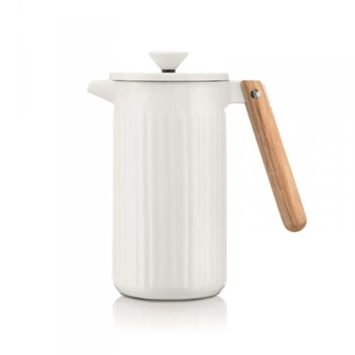 Cafetière porcelaine à piston 8 tasses Douro blanc 1 L | BODUM 