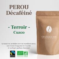 Café en grain | Pérou Décaféiné BIO Equitable : 250 Gr