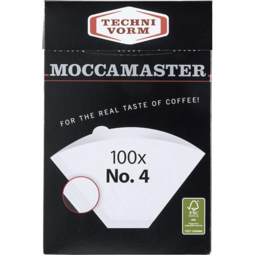Filtres papier n°4  x100 - pour cafetières filtres | Moccamaster