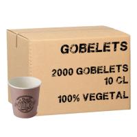 Gobelets carton Pur Joy 100% végétal x2000 - 10 cl